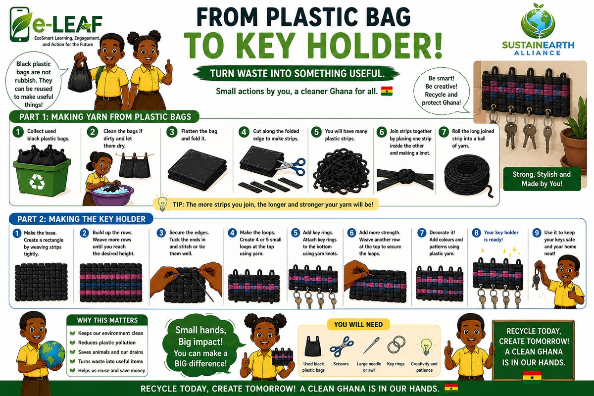 Plastic Bag Key Holder